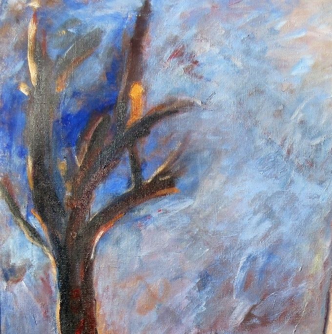 Liten flicka, olja 140x140cm 2016