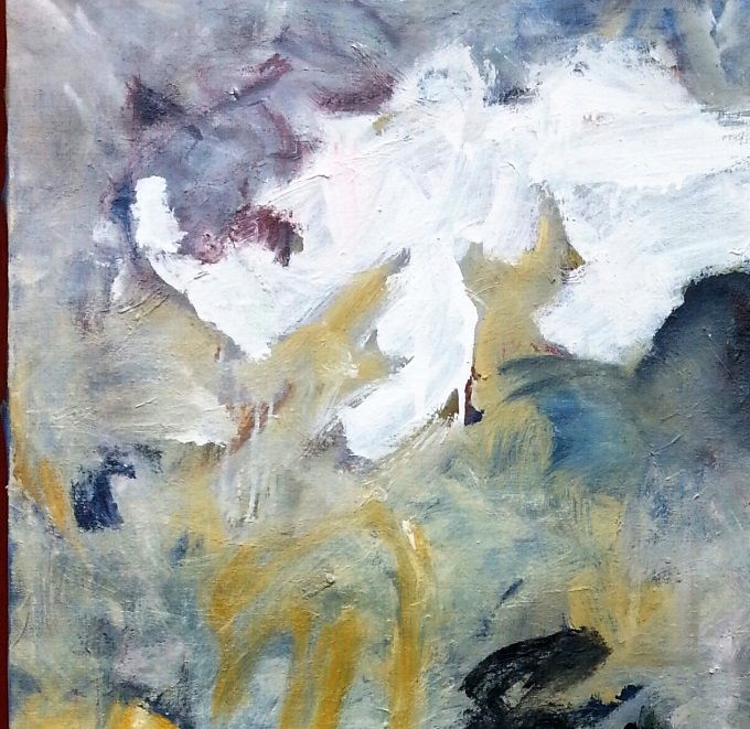 Himlastorm olja 138x138cm 2017